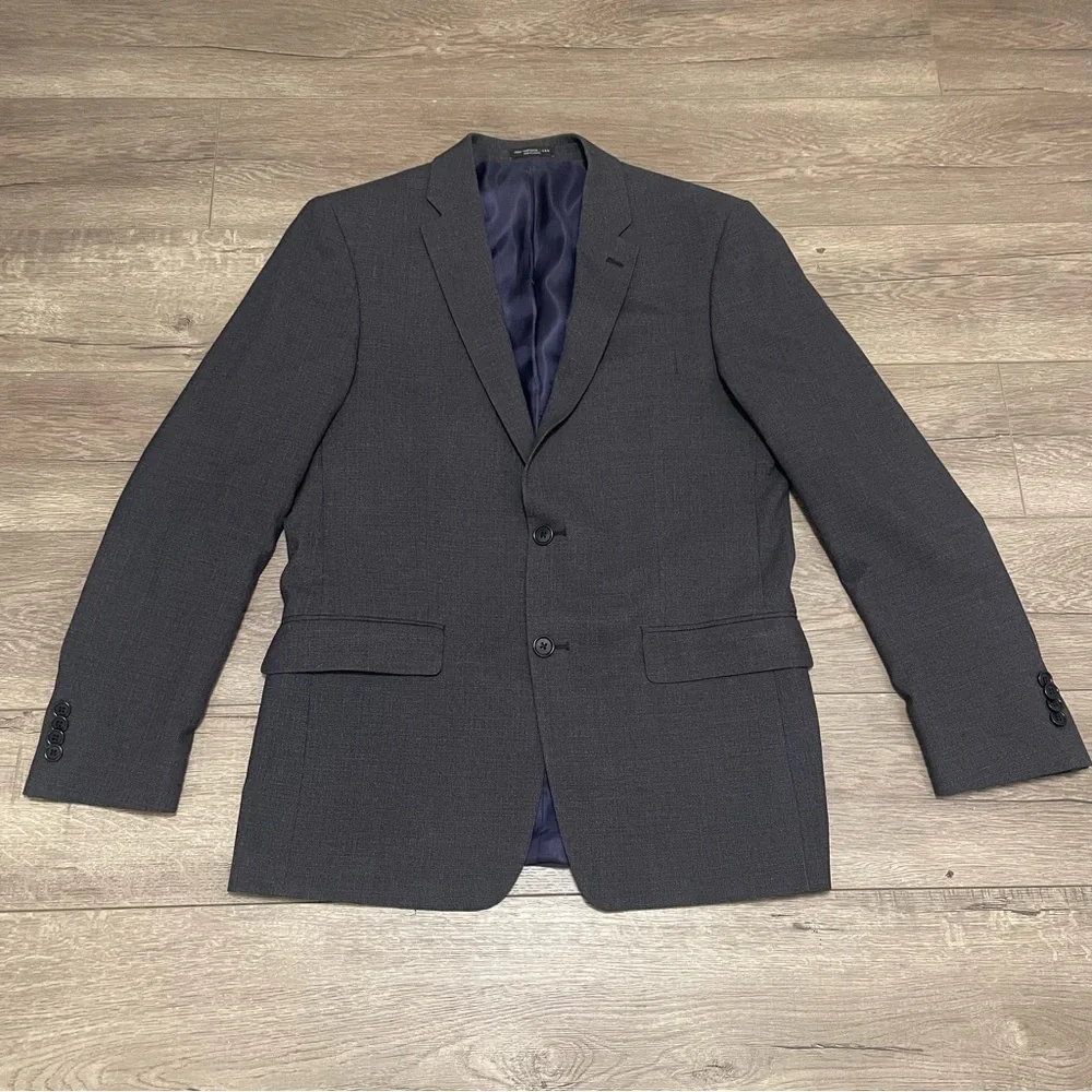 John Varvatos USA Men's 2-Button Blazer Gray Lined Size 40R